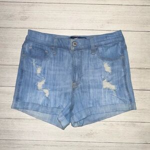 Hollister High-Rise Shorts 3” Distressed Jean Shorts